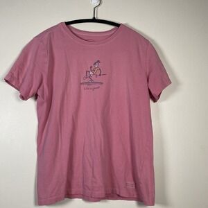 Women's Life‎ Is Good Tennis Player Pink Sz S